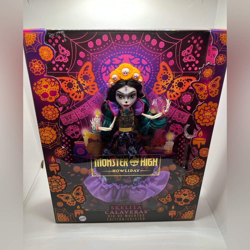 New Monster High Howliday Dia De Muertos Skelita Calaveras Doll NIB
